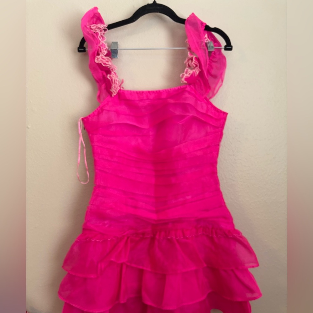 LoveShackFancy Pink Ruffled Dress - Picture 7 of 8